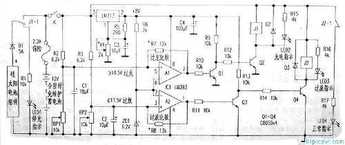 簡(jiǎn)易太陽(yáng)能充電電路